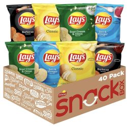 Lay's Potato Chips, 4 Flavor Variety Pack, 1 oz Single Serve Bags, (40 Pack)